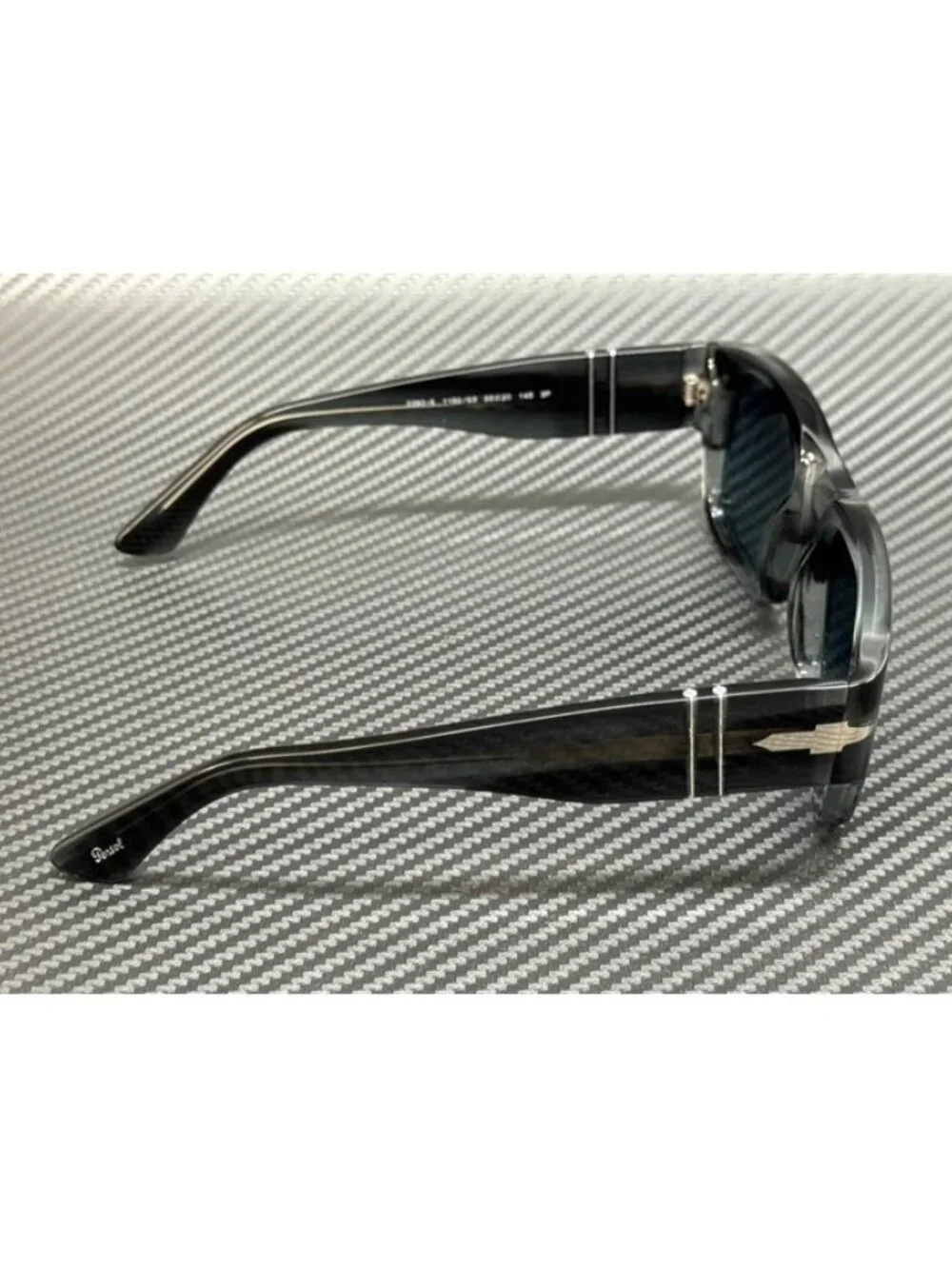 New Persol Men Striped Grey Sunglasses 55-20-145